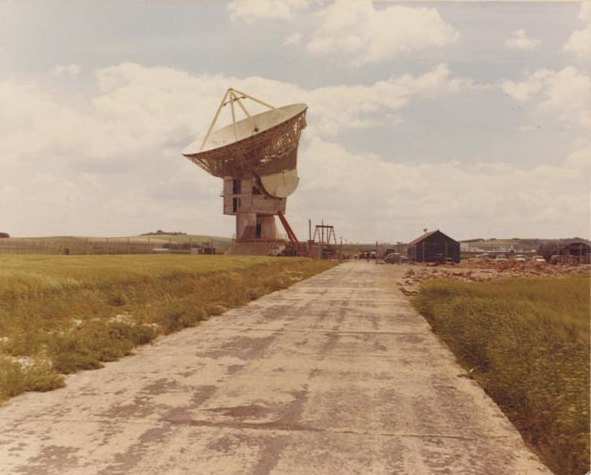 View of dish from access road