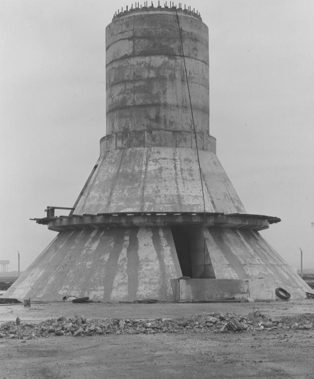 First stage of the tower complete  1965